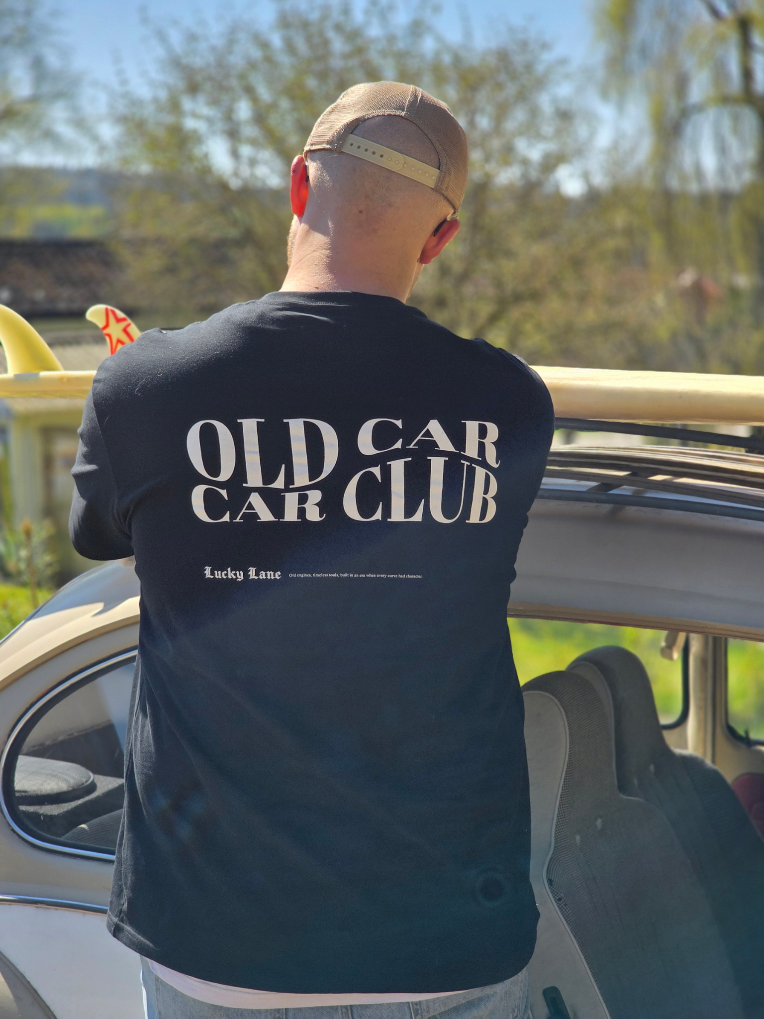 Lucky Lane – Old Car Car Club T-shirt